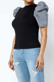 KALI BLACK CHECK TOP