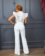 "STUNNING" EMBROIDERED JUMPSUIT