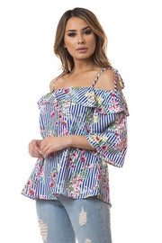 LUSI OFF SHOULDER TIE UP TOP