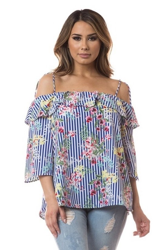 LUSI OFF SHOULDER TIE UP TOP