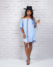 ABIBA OFF SHOULDER STRIPE